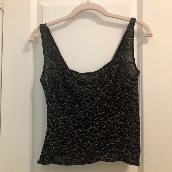 Fogal Tops - Fogal Bustier black and gold Size L EUC CLOSET CLEAR-OUT!
